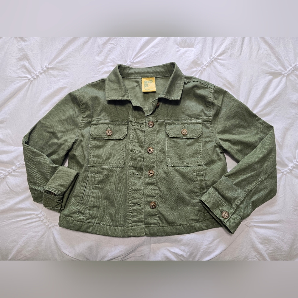 ThereAbouts Medium Green Girls Jacket